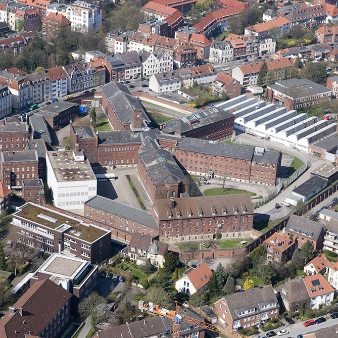 Münster, Luftaufnahme Gefängnis, 2010. Foto: Archiv JVA Münster