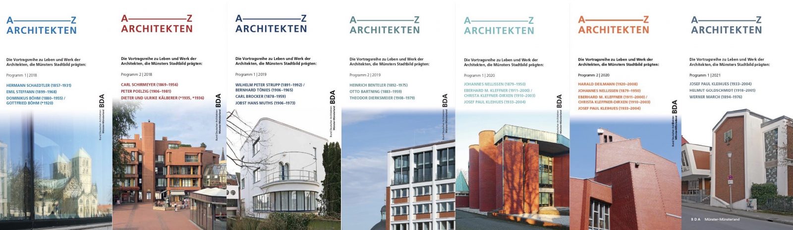 A-Z Architekten - Veranstaltungsreihe des BDA Münster-Münsterland seit 2016