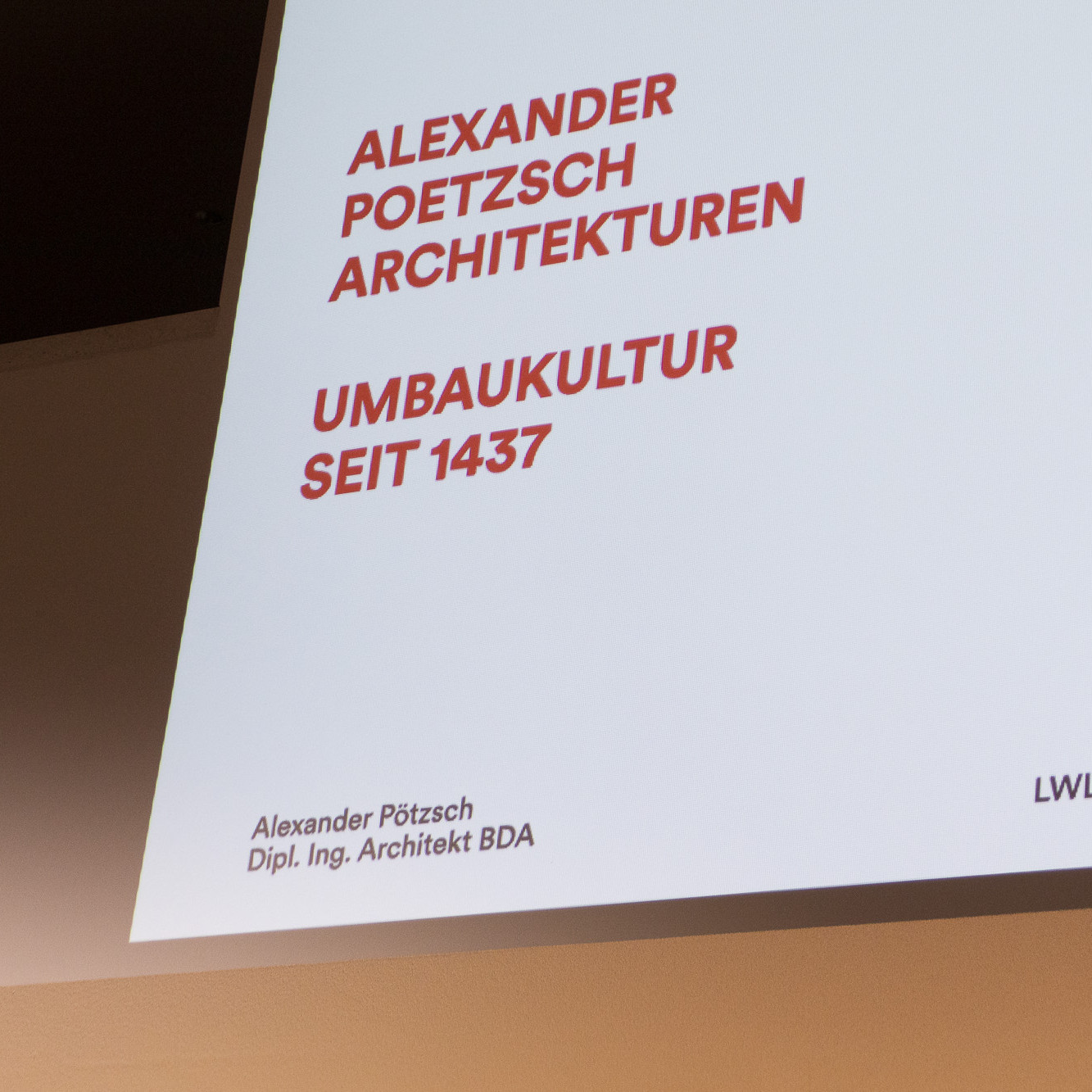 Architektur im Kontext: Alexander Poetzsch, Dresden - 26.1.26 - Foto: BDA / Markus Bomholt