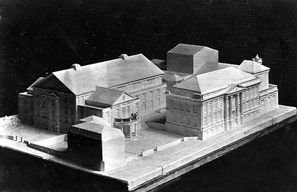 Modell Stadthalle und Theater in Münster - Foto: Stadtarchiv Münster (Fotosammlung Nr. 316)