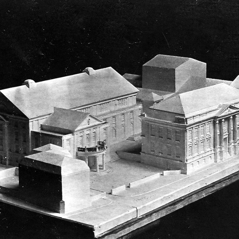 Modell Stadthalle und Theater in Münster - Foto: Stadtarchiv Münster (Fotosammlung Nr. 316)